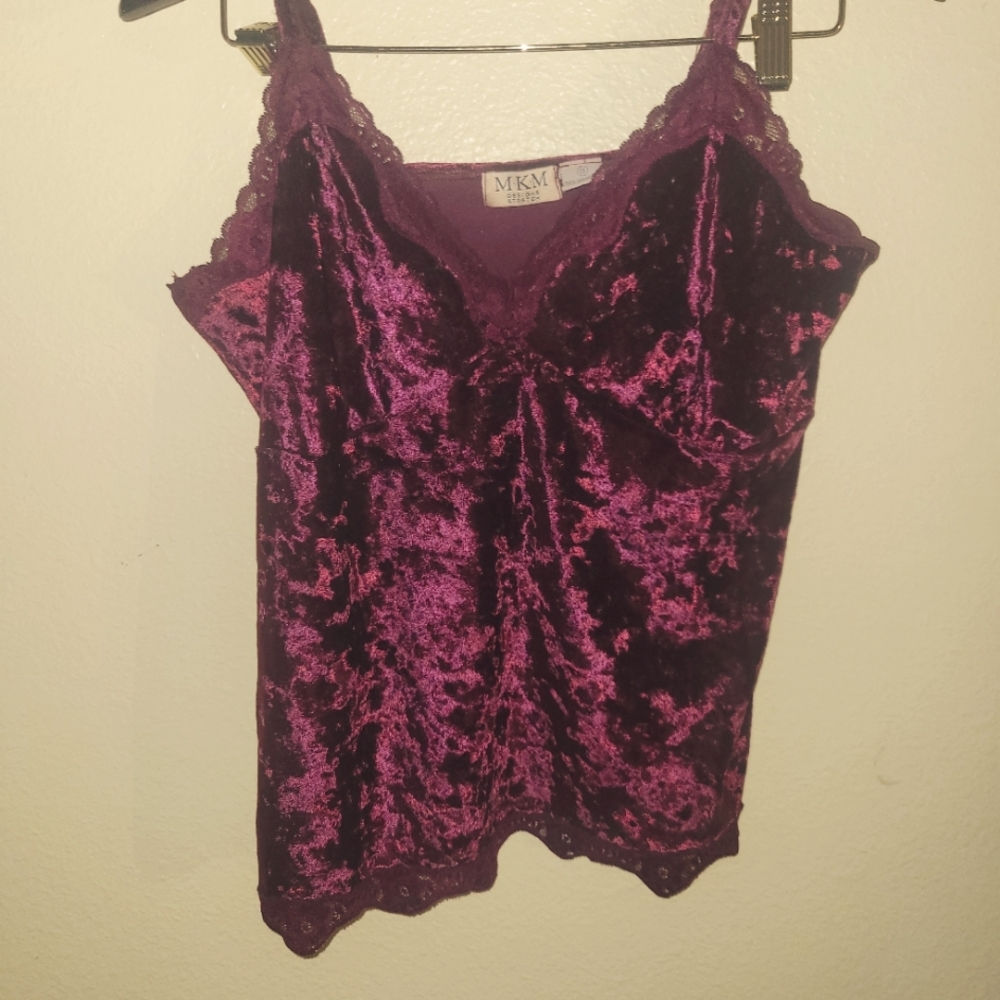 MKM Red Velvet Stretch Camisole 1X